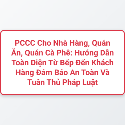 pccc cho nha hang quan an quan